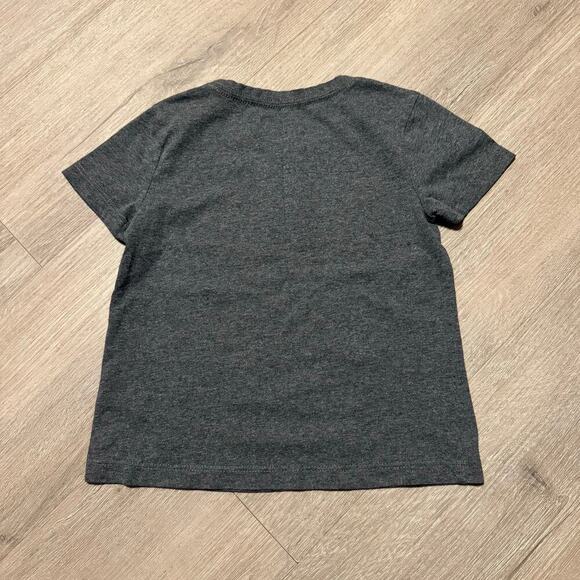 Eddie Bauer Kids XS 5/6 Graphic Tee Shirt Gray “Go Into The Wild” Adventure - Picture 4 of 6